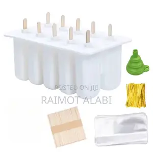 10 Cavity Popsicle Mold With Accessories