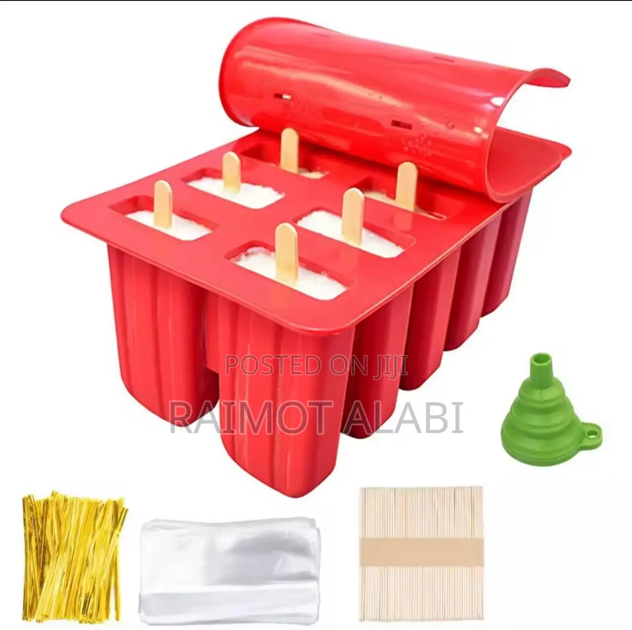 10 Cavity Popsicle Mold With Accessories