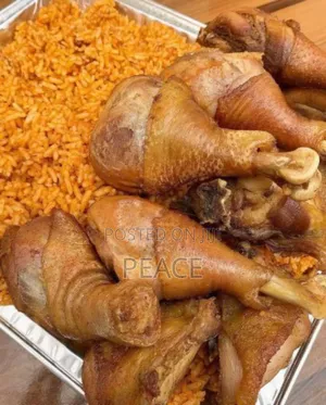 Delicious Jollof and Fried Rice