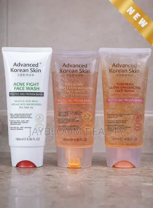 Advanced Korean Skin Face Washes.