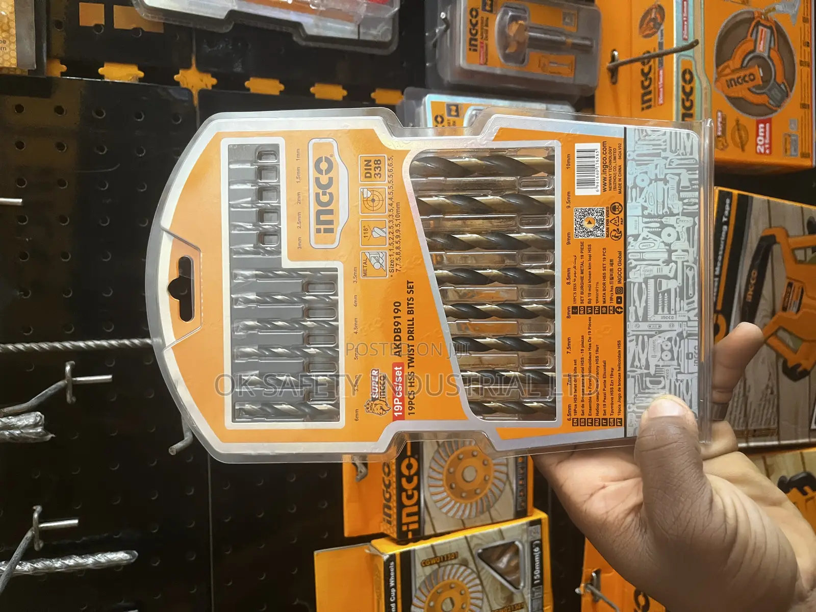 HSS Twist Drill Bit Set Db Set 17pcs