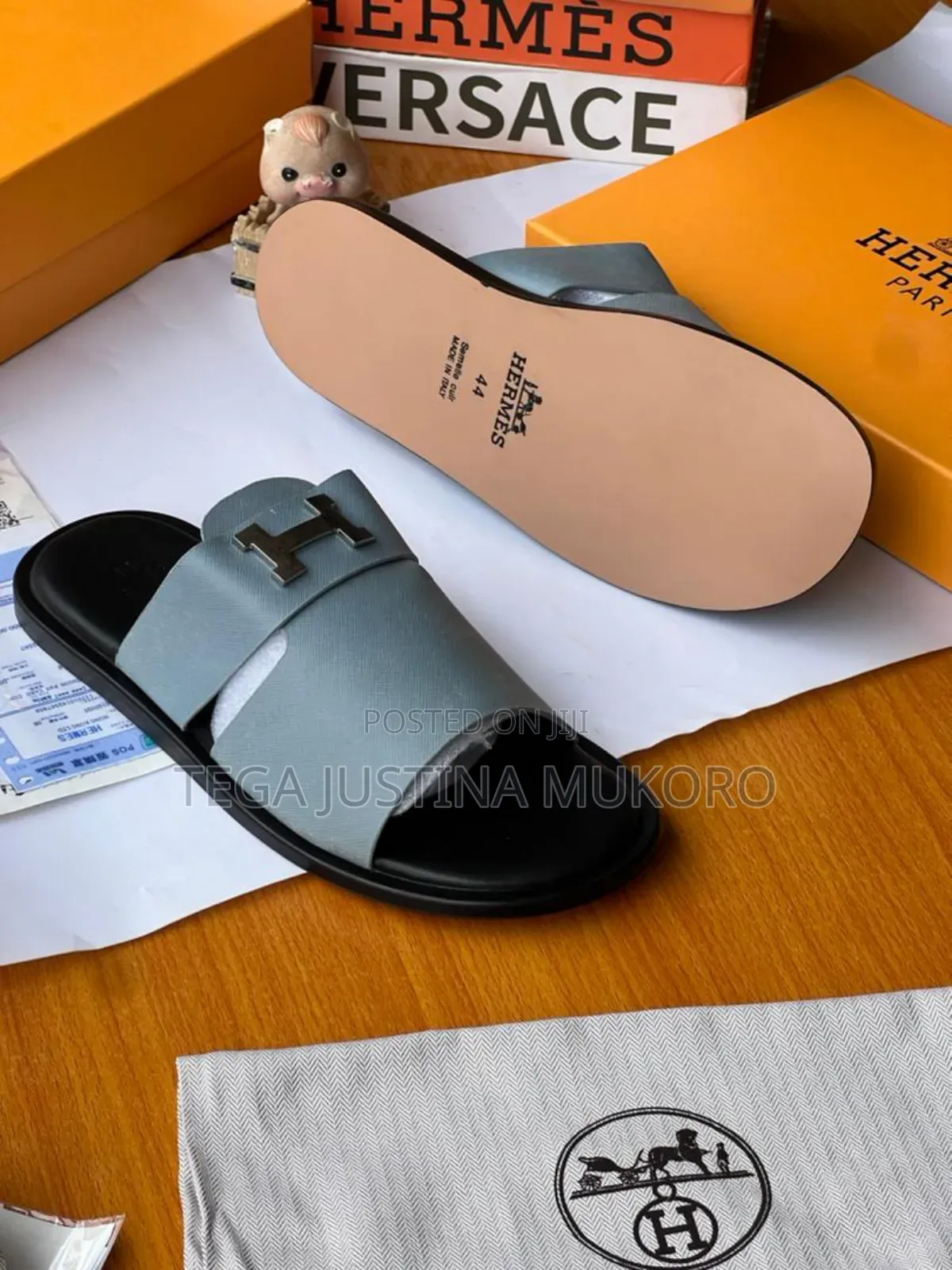 Hermes Luxury Men's Slippers