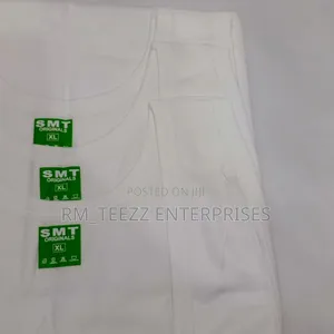 3in1 SMT Men's White Singlet