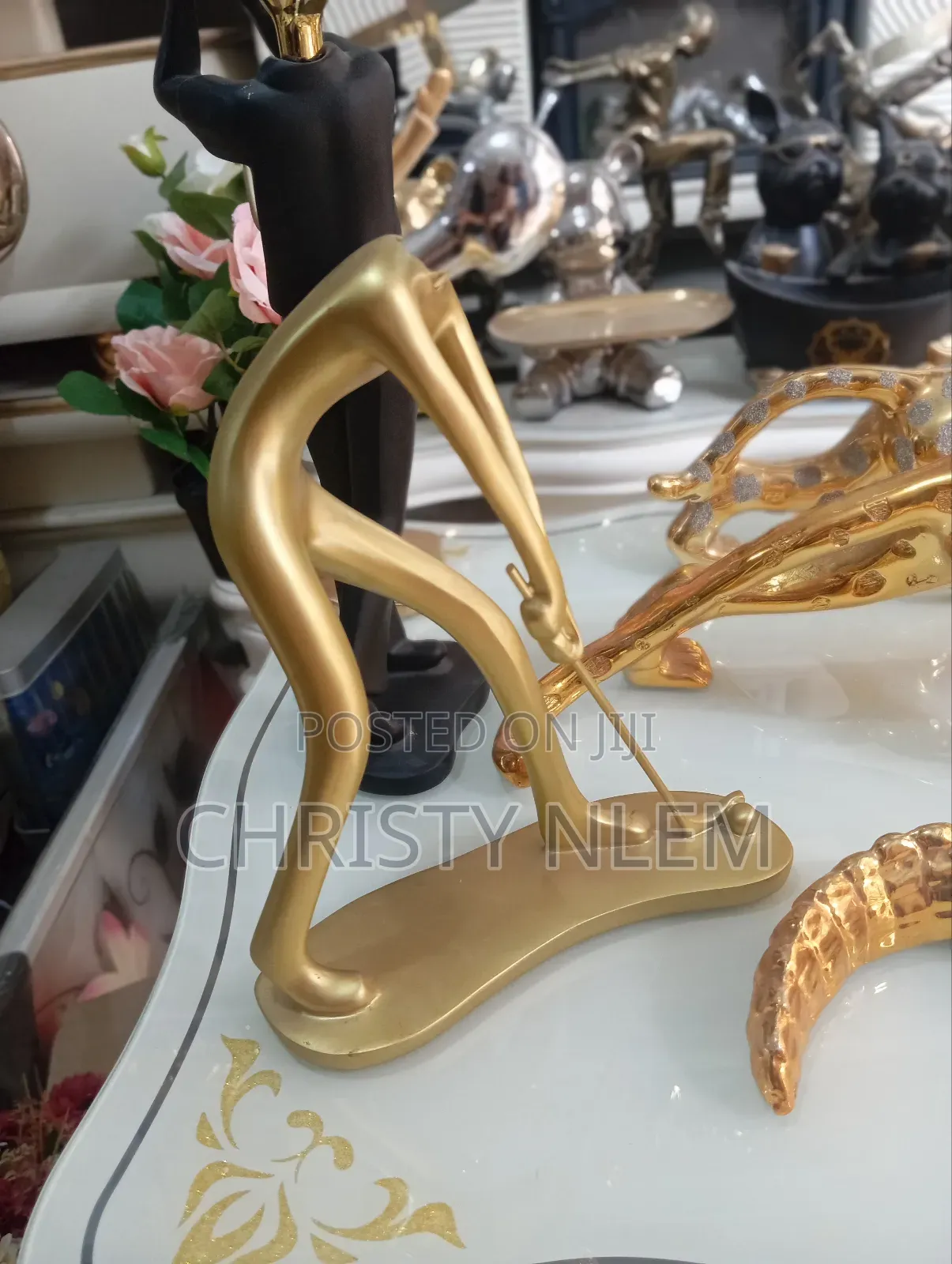 Golf Man Figurine Home Decor