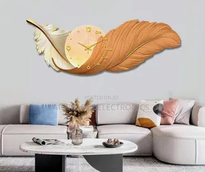 30by80cm 40by80cm High Quality Acrylic Frame Feather Wall Clock