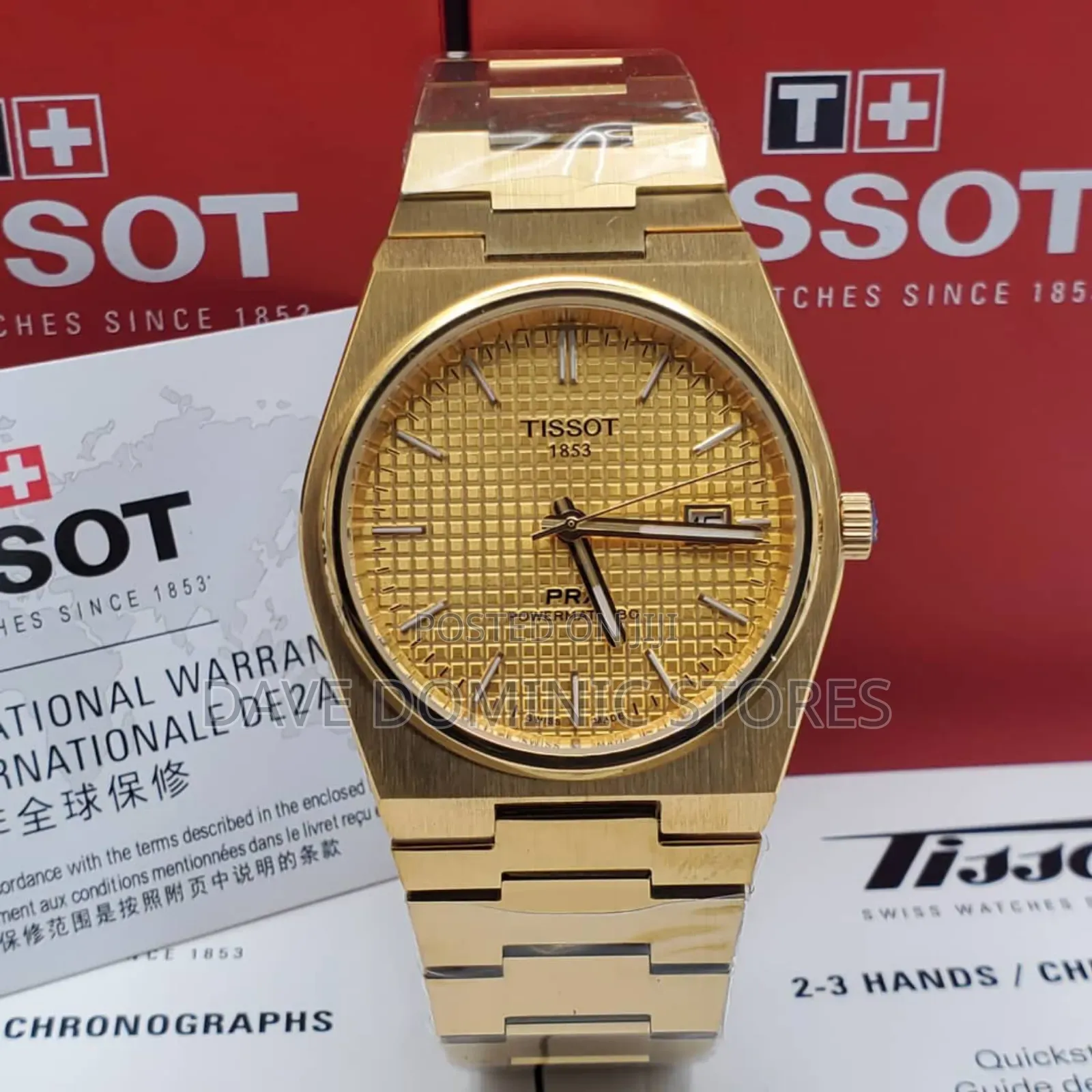 Tissot Male Watch Chain Strap Battery Power