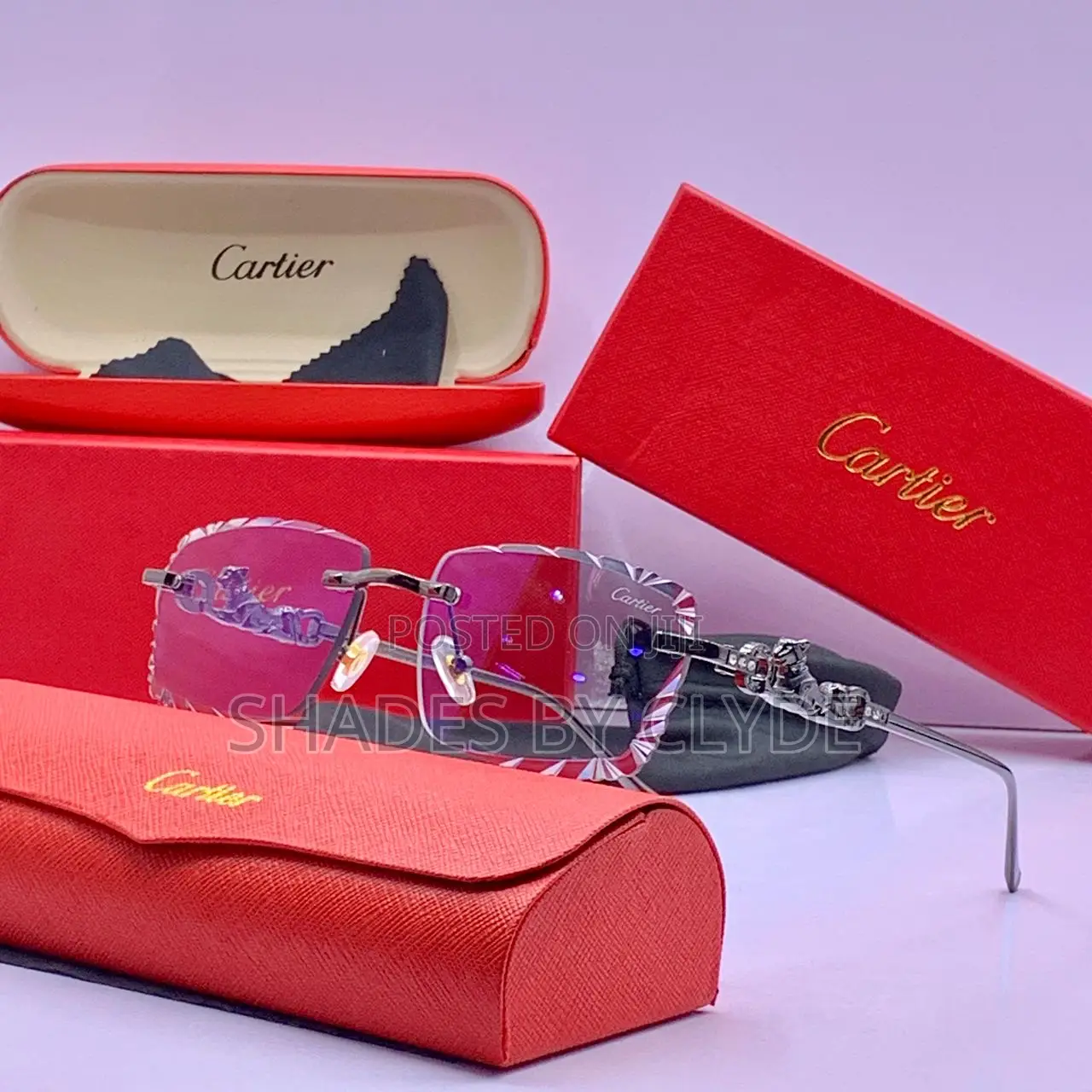 Authentic Cartier Eyeglasses - Iconic Design - Complete Set!