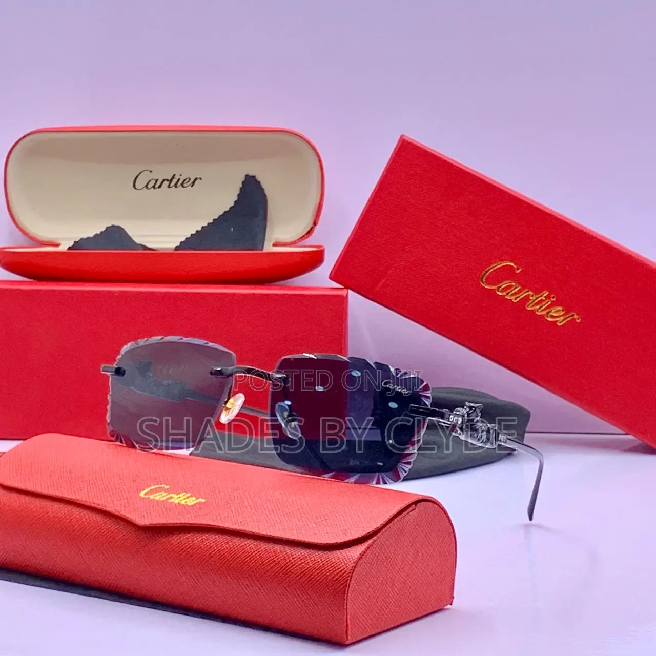 Authentic Cartier Eyeglasses - Iconic Design - Complete Set!