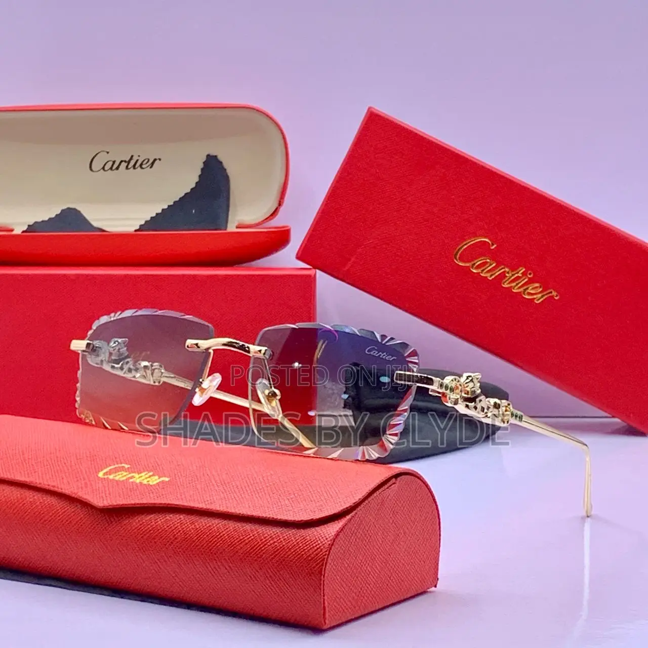 Authentic Cartier Eyeglasses - Iconic Design - Complete Set!