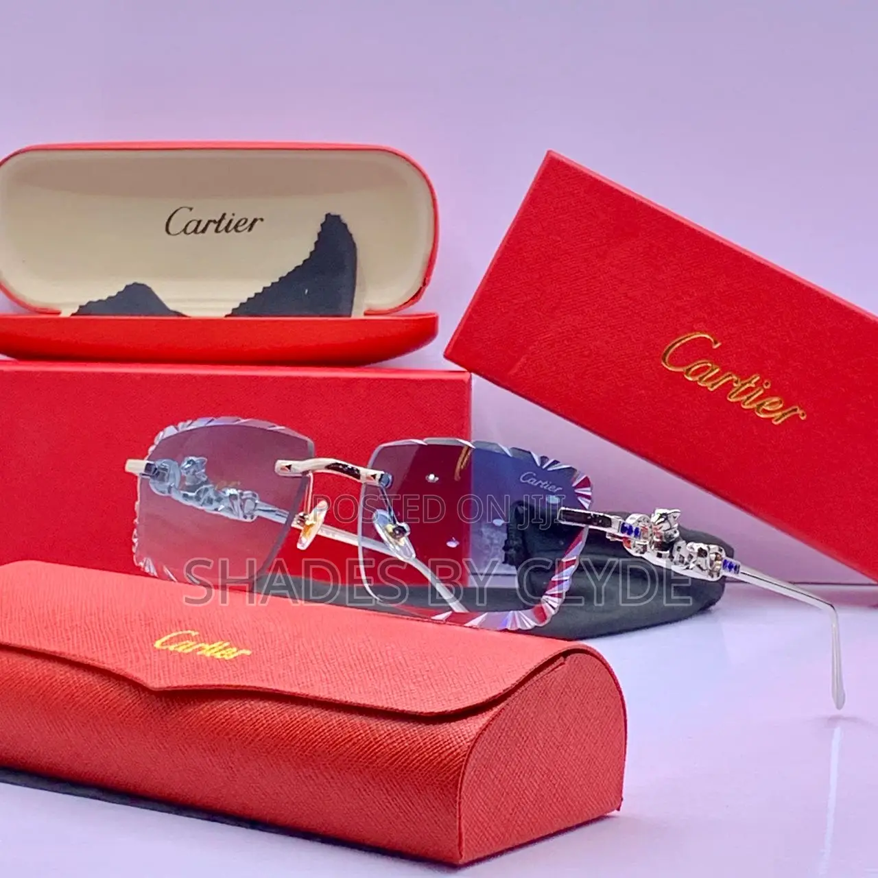 Authentic Cartier Eyeglasses - Iconic Design - Complete Set!