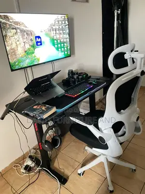 Height Adjustable Office Table With Chair(B95)