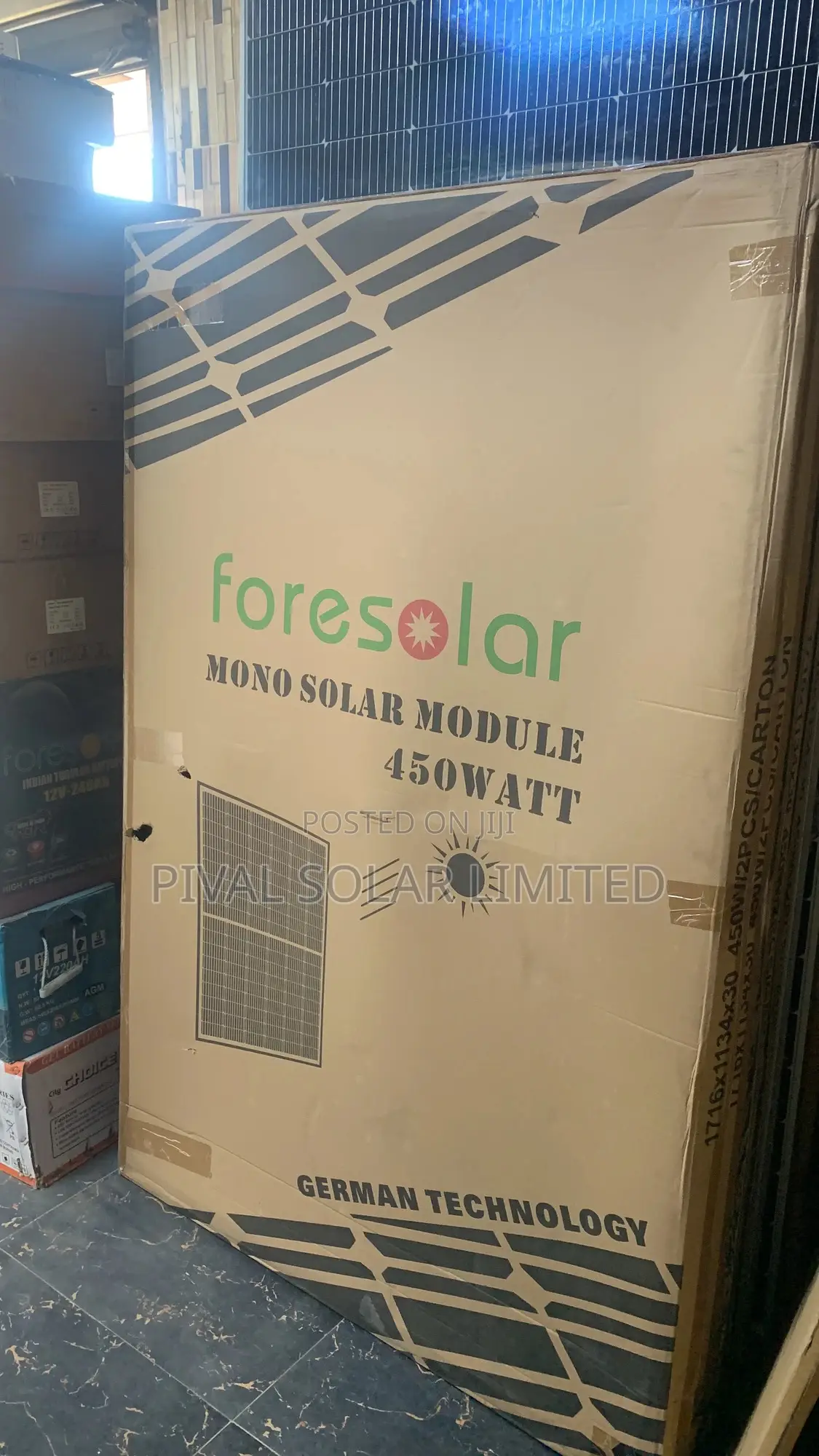 450watts All Black Halfcut Mono Panel