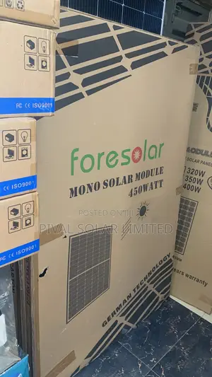 450watts All Black Halfcut Mono Panel