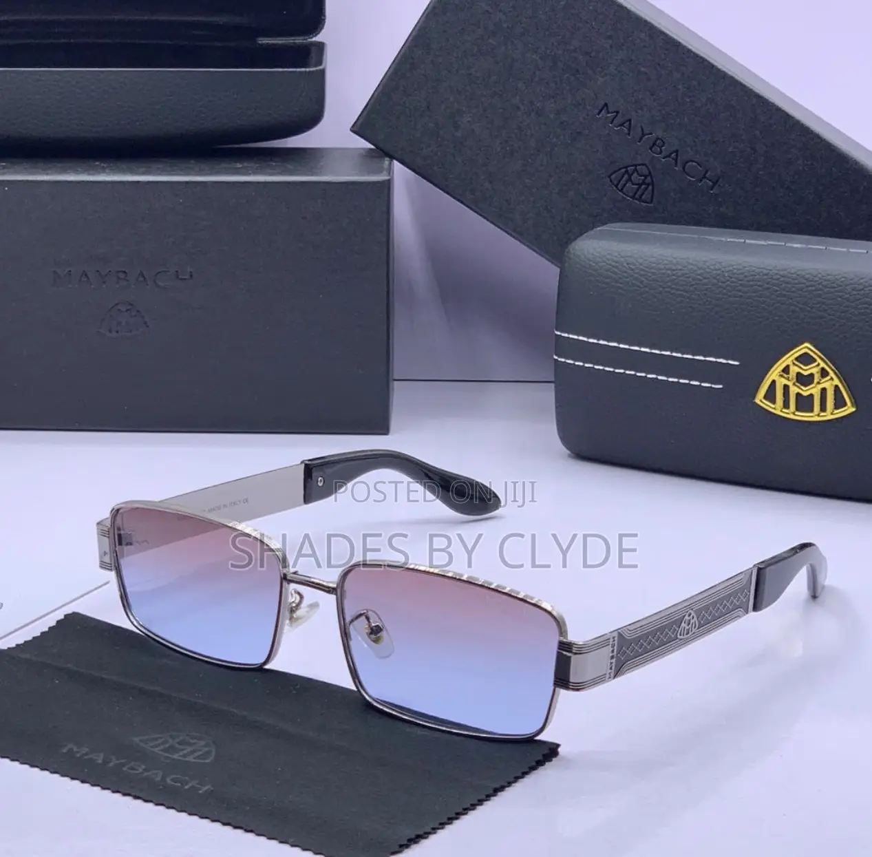 Brand New Maybach Sunglasses - Iconic Design - Complete Set!