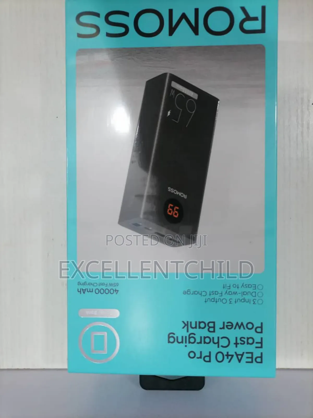 Romoss 40,000 Mah Pea40 Pro Fast Charging Power Bank 65w.