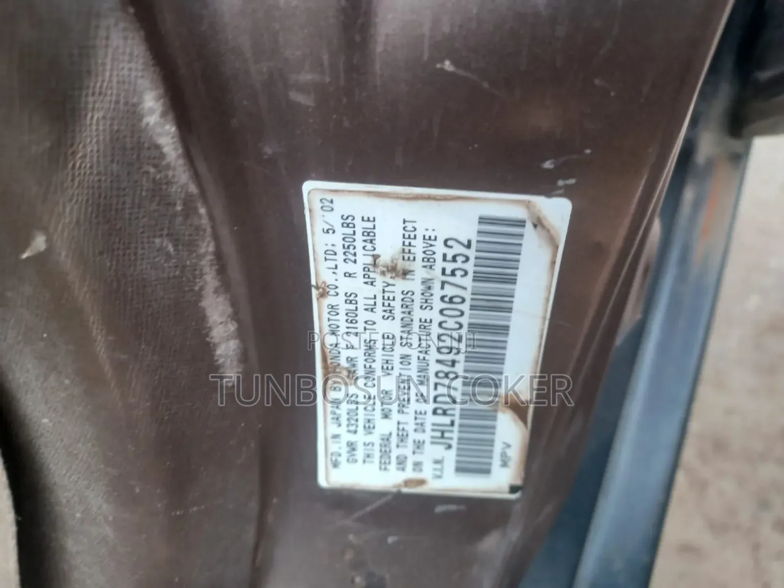 Honda CR-V 2.0i ES Automatic 2002 Brown