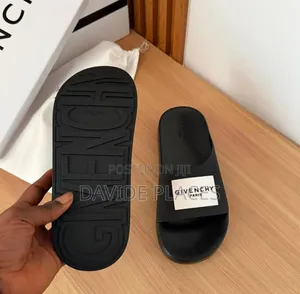 Original Quality Givenchy Unisex Slide Black and Grey