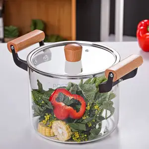 5.5l Heat Resistant High Borosilicate Glass Pot