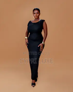 Bem Black Long Super Stretchy Dress