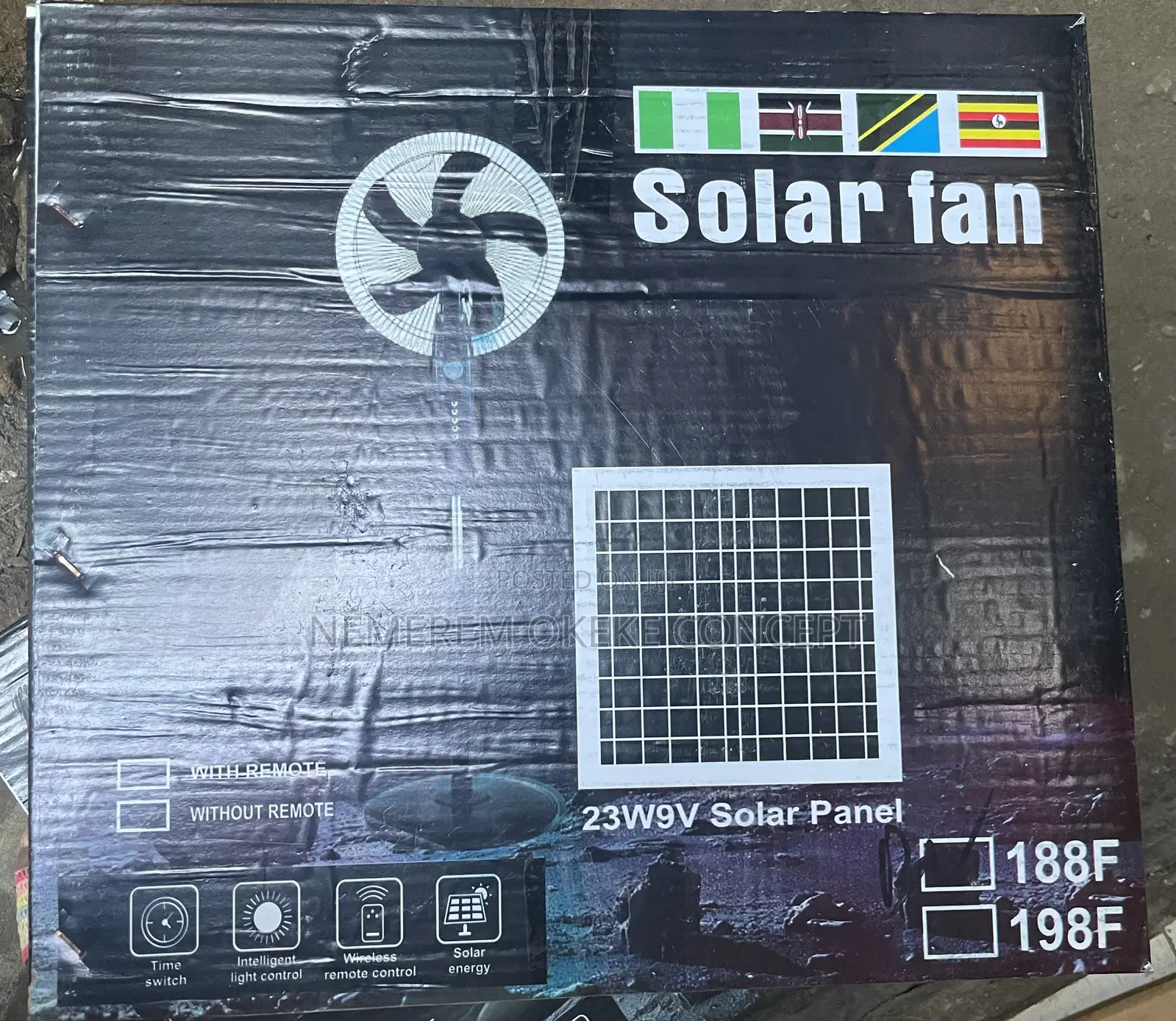 Solar Stand Fan