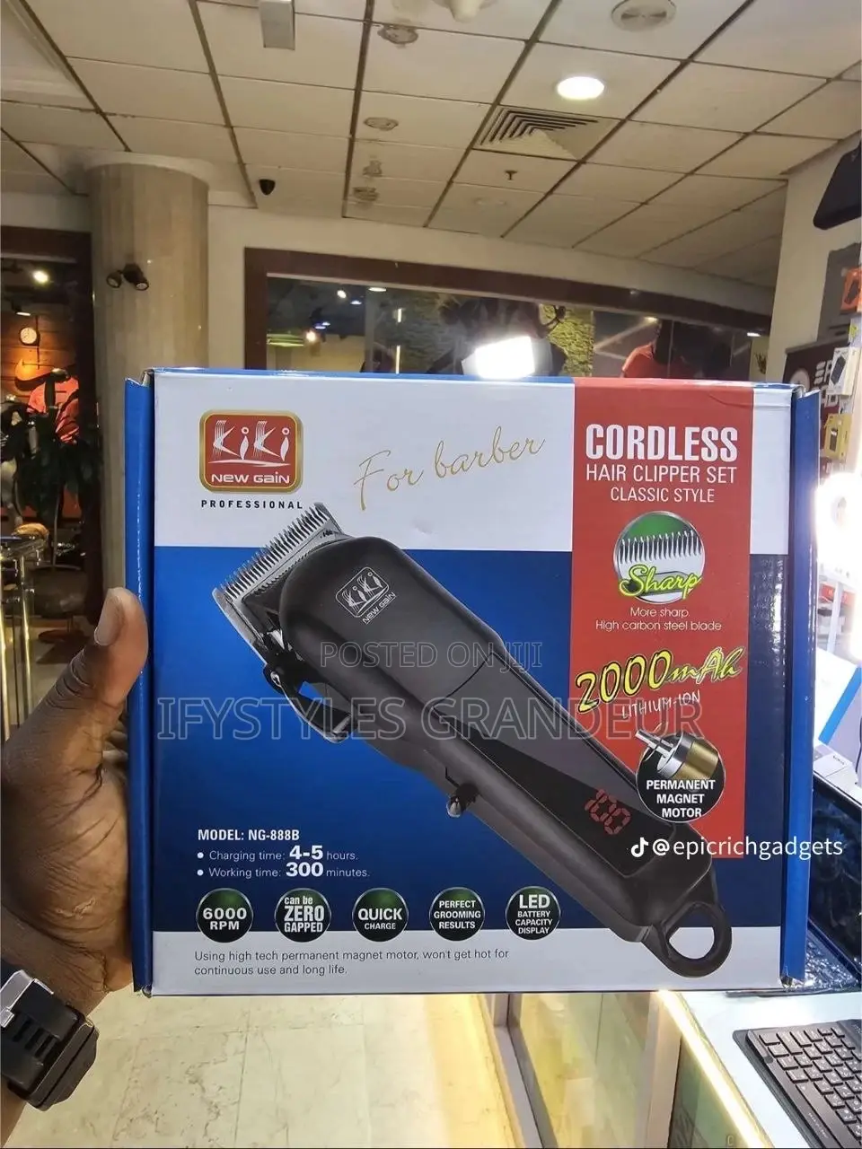 Kiki Digital Rechargeable Clipper DLH