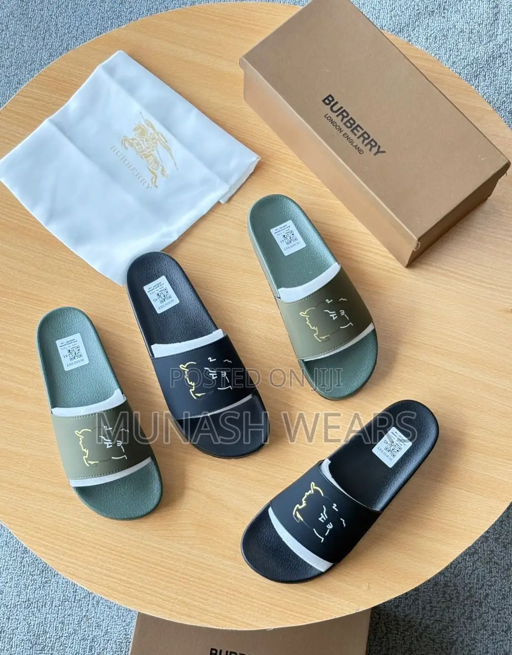 Burberry and Nike Slide