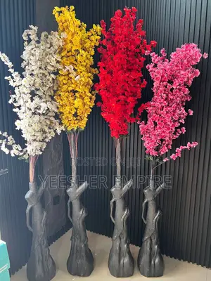 Colorful Blossom Flower in Plastic Stand
