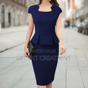 Mid - Year Promo: Navy Blue Vintage Professional Dress. Size XXL