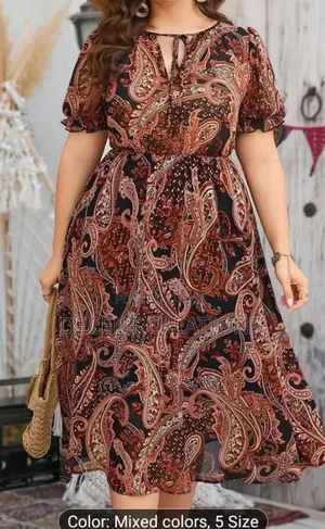 Mid - Year Promo: Plus Size Parsley Print Dress. Size 0xl/Xl