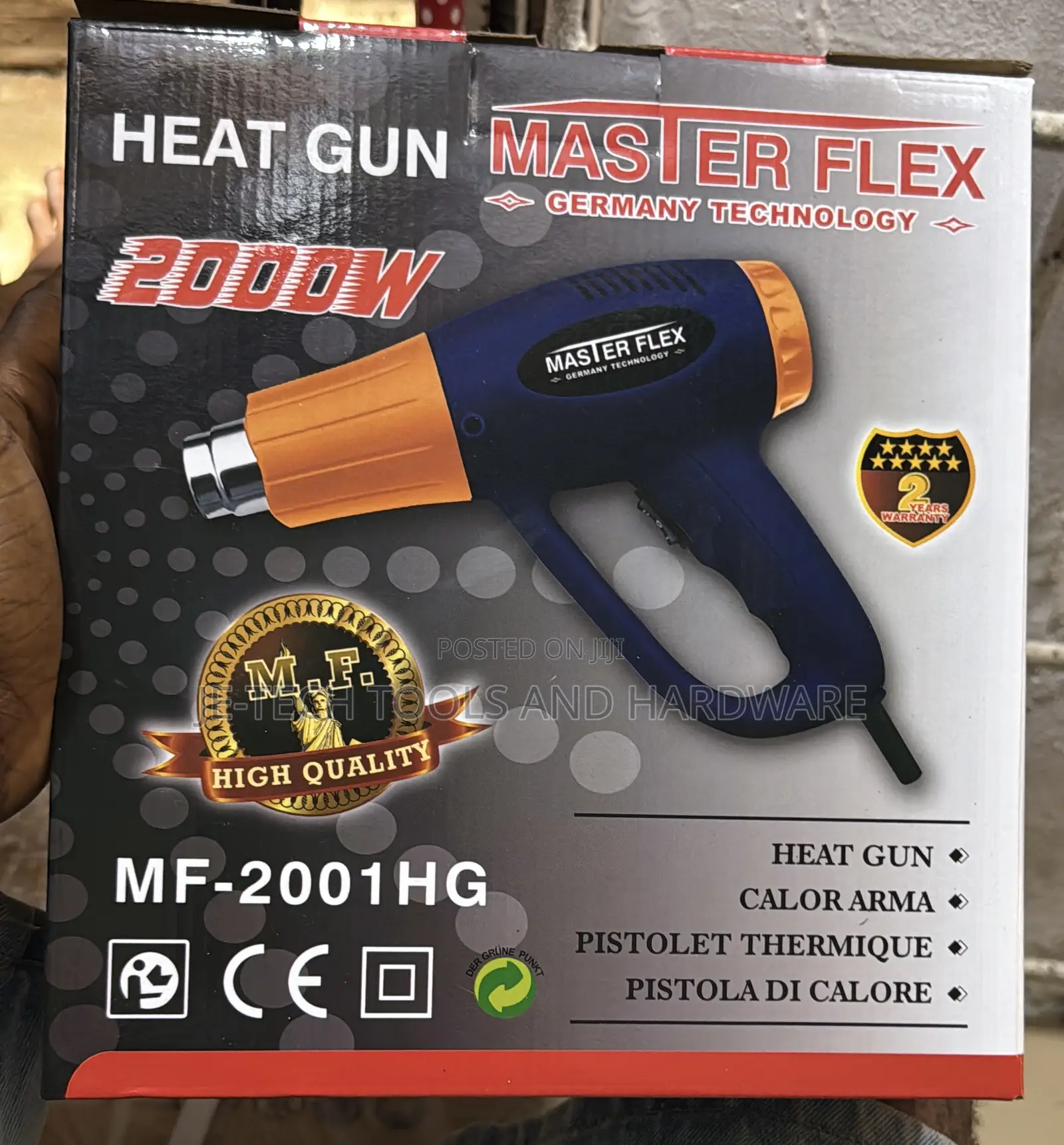 2000w Heat Gun (Model Mf-2001hg)
