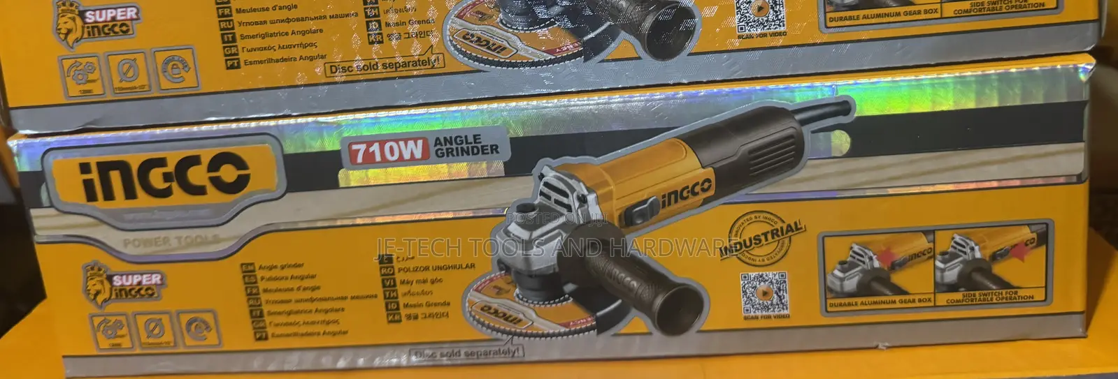 Ingco 4 1/2 Inch (115mm) Industrial Angle Grinder