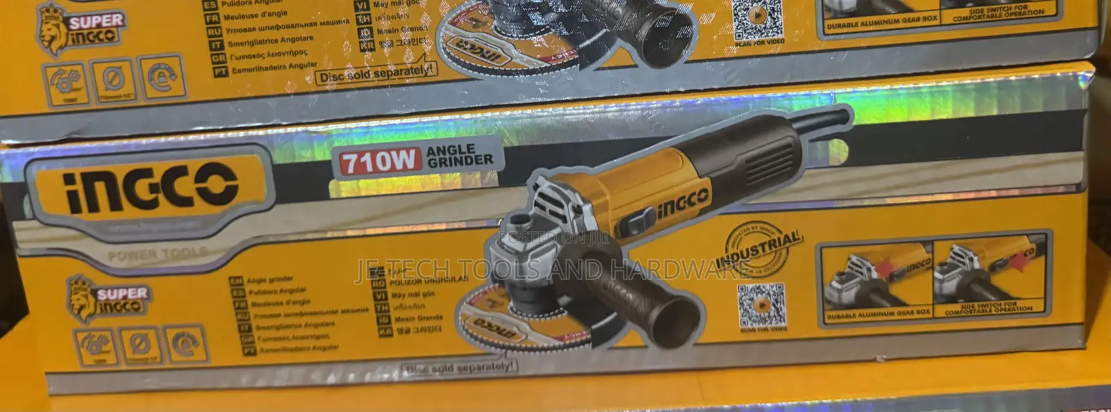 Ingco 4 1/2 Inch (115mm) Industrial Angle Grinder