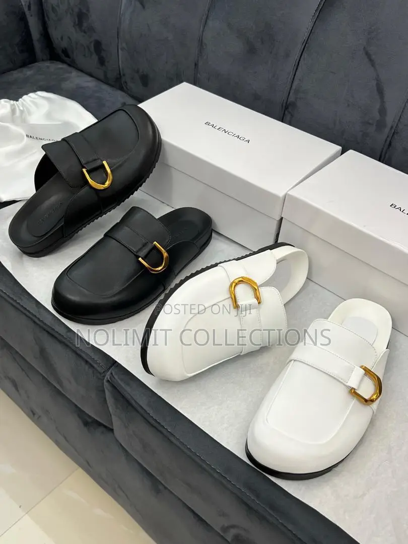 Balenciaga Luxury Leather Clogs