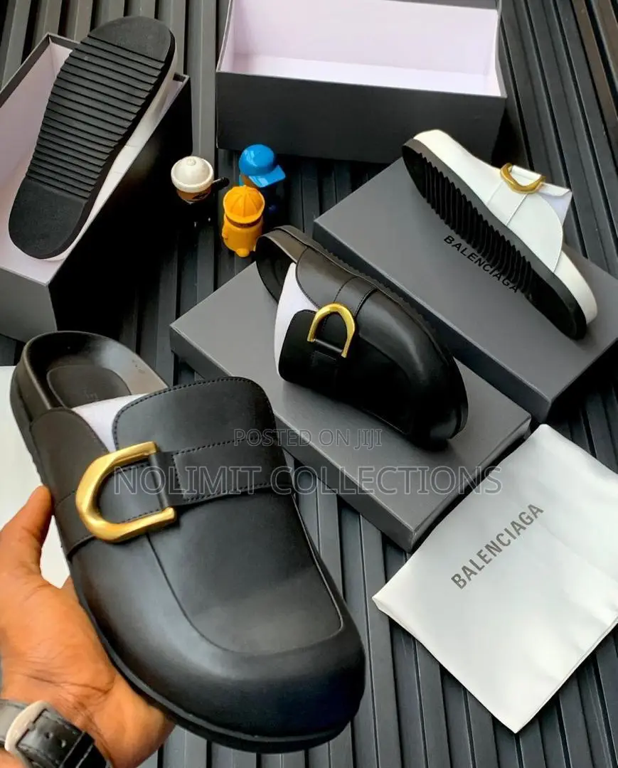 Balenciaga Luxury Leather Clogs