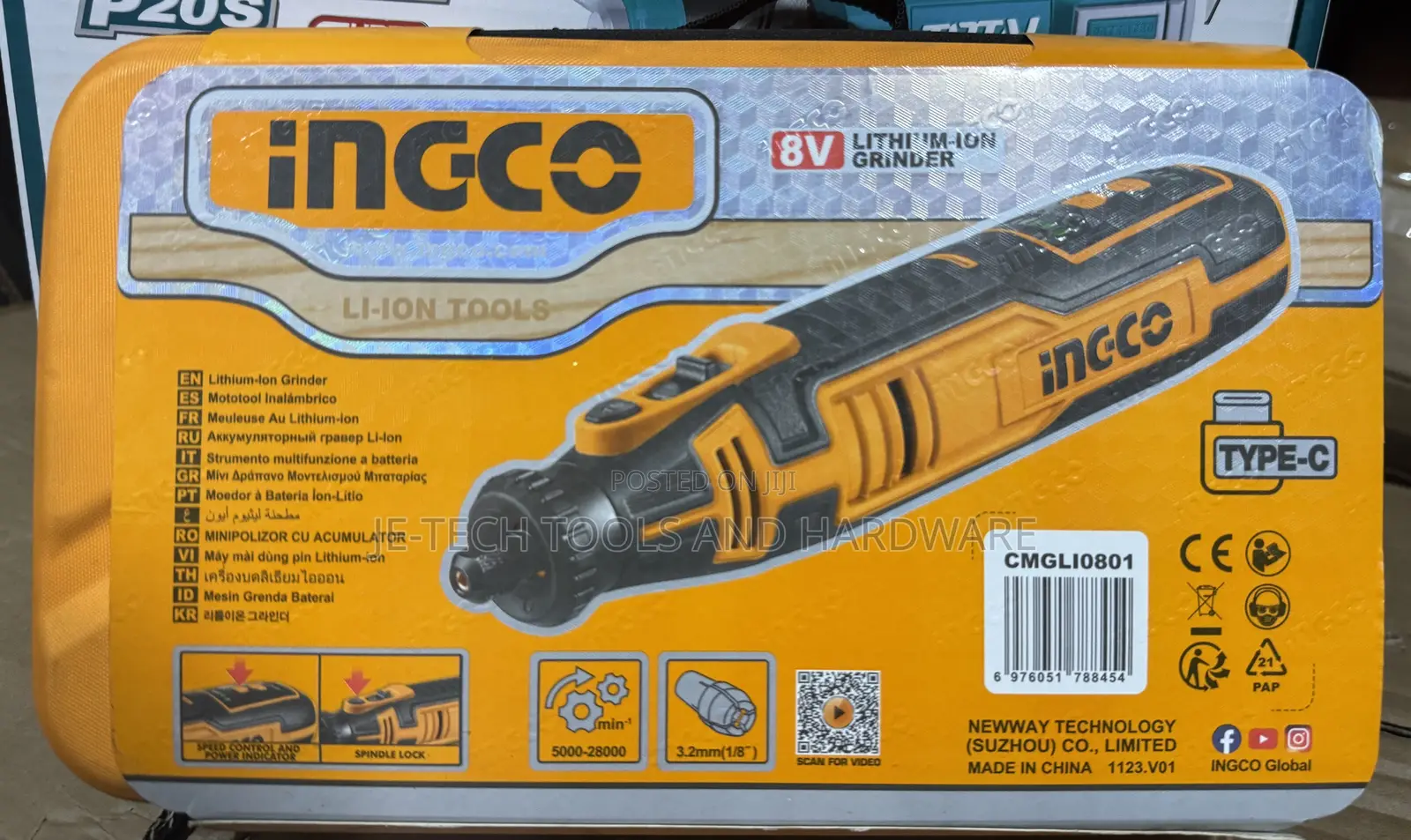 Ingco 8v Cordless Grinder (Model Cmgli0801).