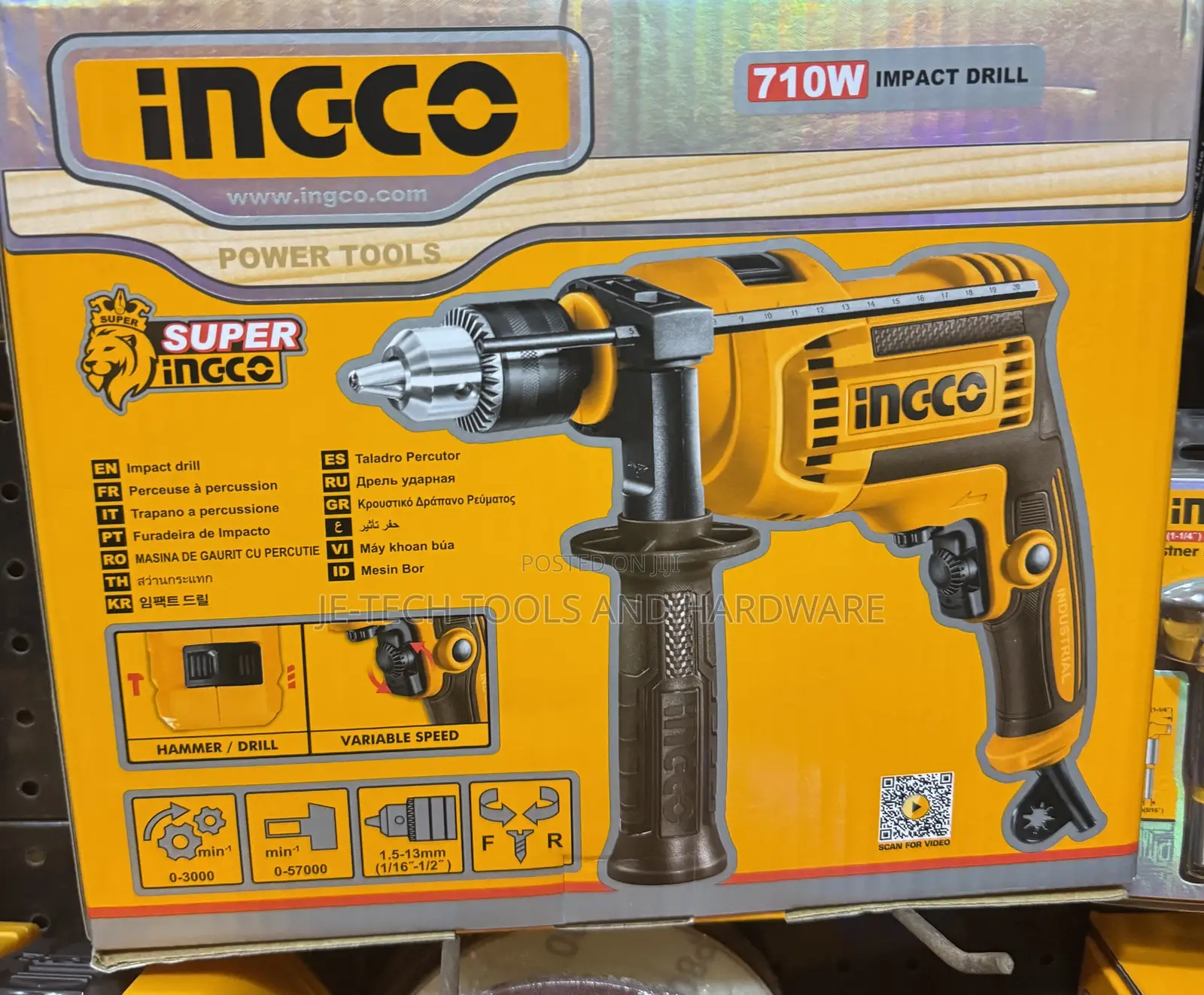 Ingco 680w Impact Drill
