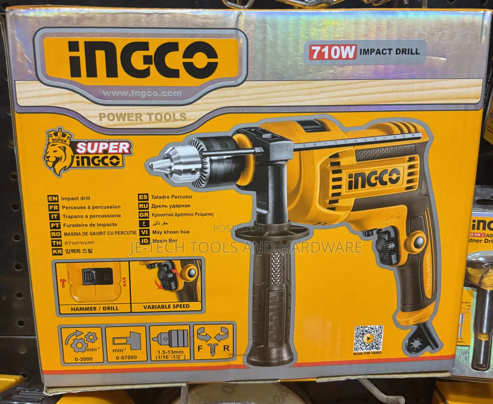 Ingco 680w Impact Drill