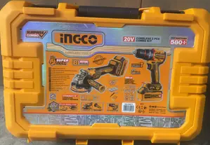 Cordless Ingco Drill Grinder Kit