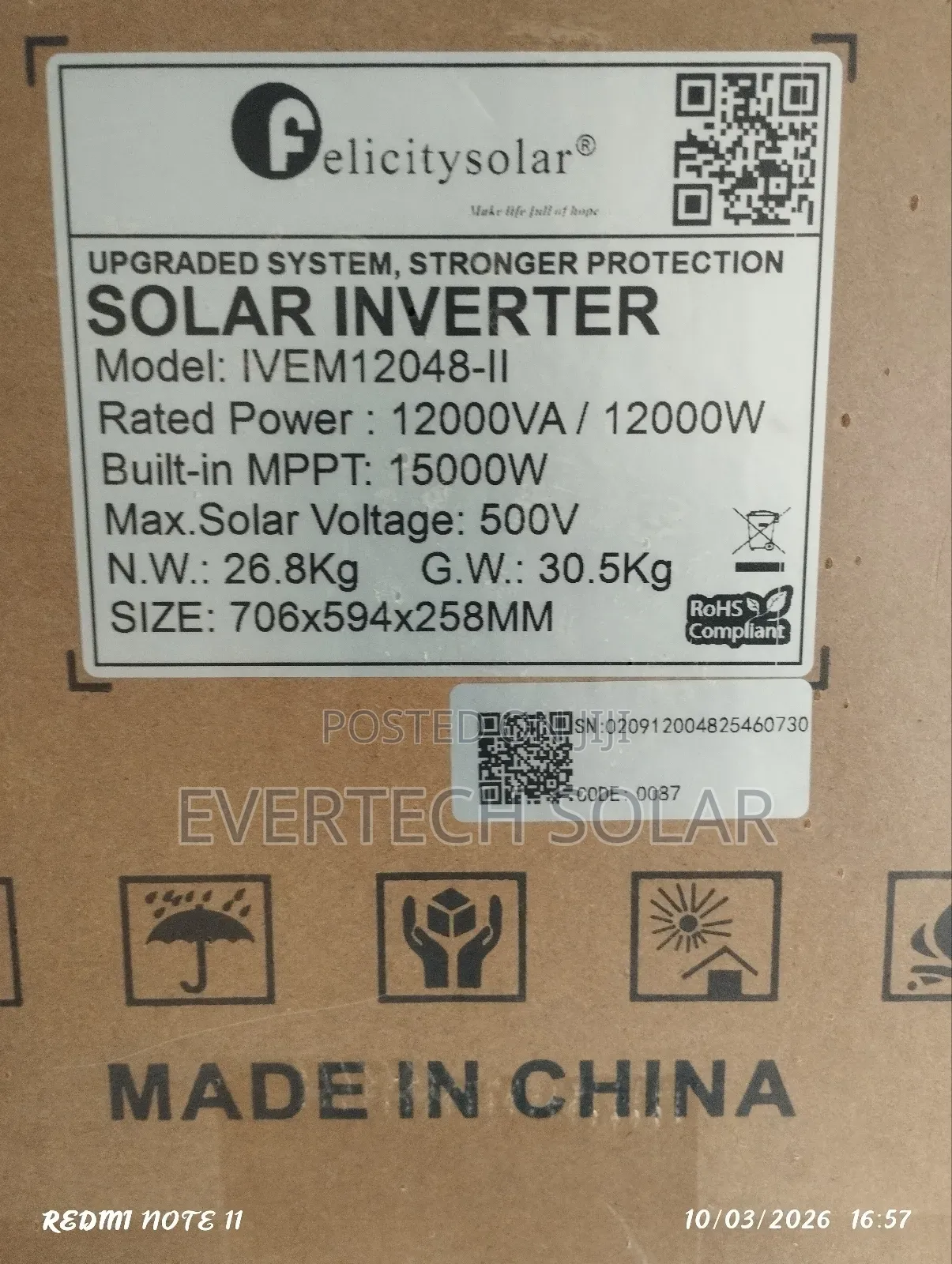 12kva Felicity Ivem 48v Smart Inverter System With High Performance for ...