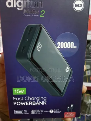 Digifon Mate 2 (20,000mah) 15w Fast Charging Powerbank