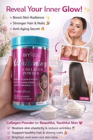 Biyode Super Whitening And Glowing Collagen Powder(5x Effective) 500g
