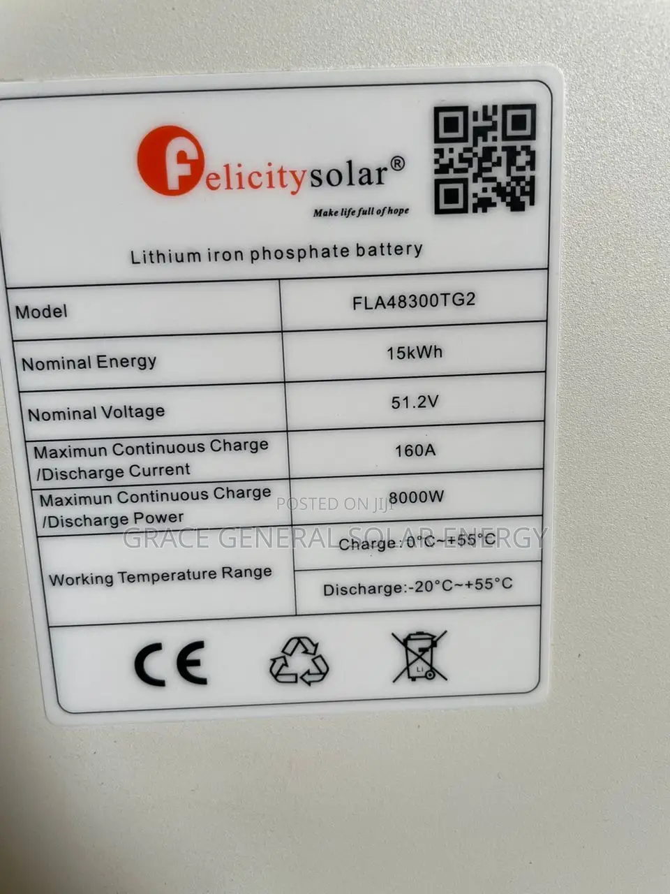 Felicity 15kwh 51.2v Fla Model