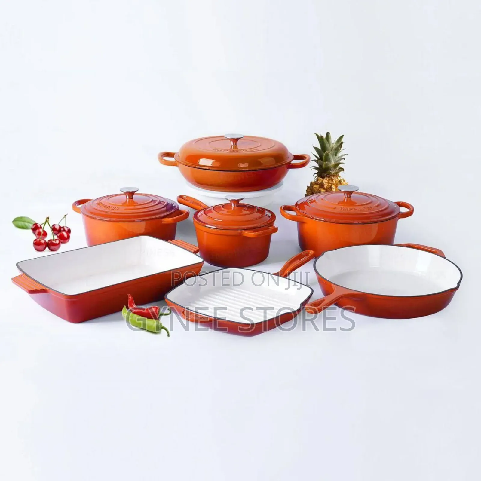 11pcs Cast Iron Cookware Sets