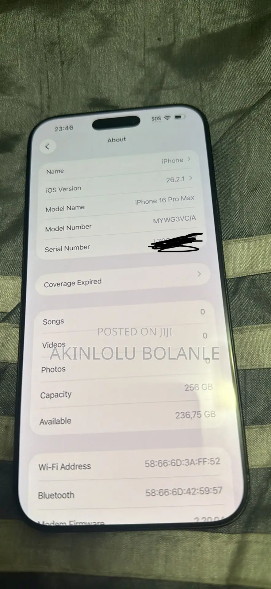 Apple iPhone 16 Pro Max 256 GB Black