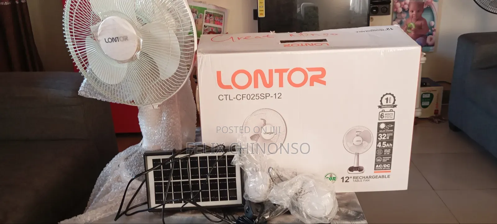Rechargeable Fan