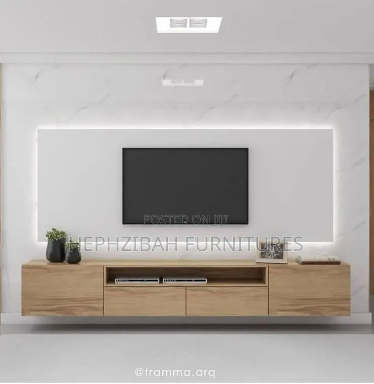 Modern Multicolored Tv Console