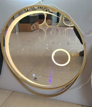 60 by 60cm Round Framed Sensor Mirror With 3 Led Light Display