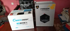 1kva Hybrid Inverter From Fireman and 1.3kw Lithium Battery C Worth