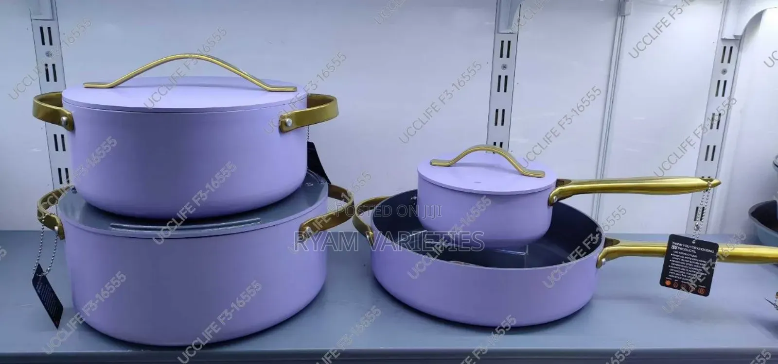 Ucc Life 7pcs Cookware Pot