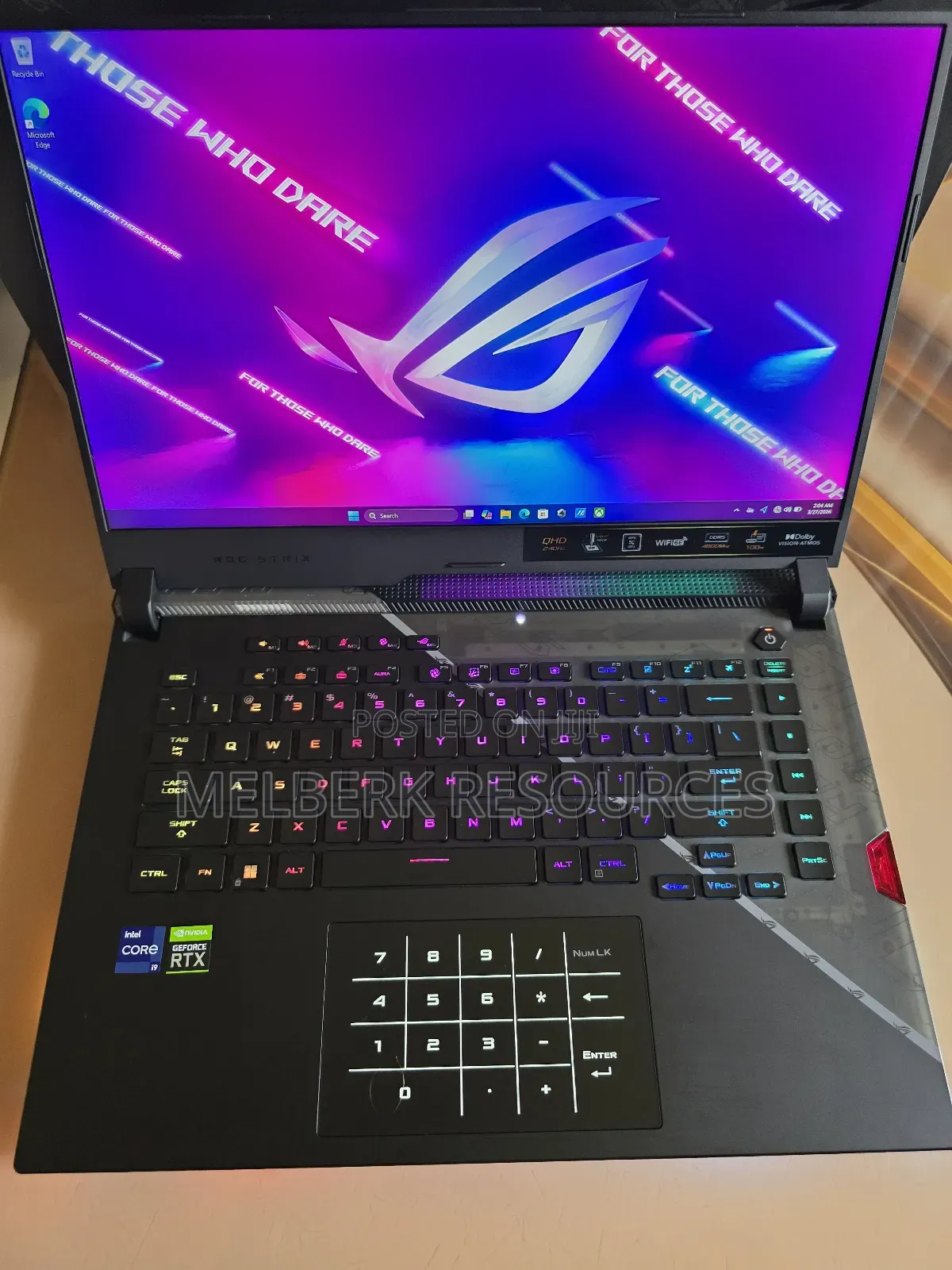 Laptop Asus ROG Strix SCAR 15 32GB Intel Core i9 SSD 1T